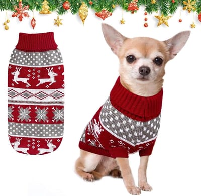 Kersttrui voor Huisdieren met Hert Motief - Warm en Comfortabel - XL Formaat voor Honden en Katten