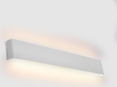 Witte wandlamp met geÃ¯ntegreerde LEDs, 83 cm - Norell