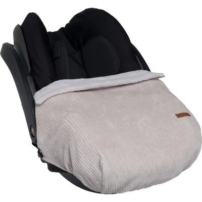 Baby's Only Baby autostoel - Baby reisdeken Sense - Kiezelgrijs - Geschikt voor 0+ autostoelen Maxi Cosi - Uitsparing voor 3-puntsgordel