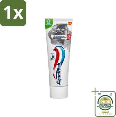 1 x Aquafresh Tandpasta Tandsteen Controle Frisse Adem 75 ml- Tandpasta - Tandsteen - Tandplak - Tanden Beschermen - Tanden Reinigen