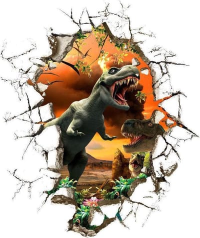 Dinosaurus Muursticker  - 50 x 50 cm