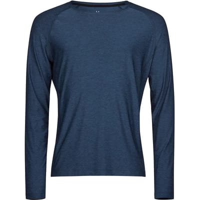 Tee Jays - Long Sleeve CoolDry Tee - Navy Melange - S