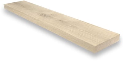 Massief eiken plank recht 100 x 25 cm - Eikenhouten plank - Losse plank - Kastplank - Boomstam plank