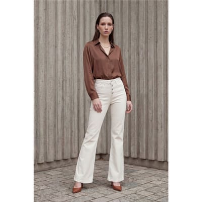 Hoge Taille Flared Jeansbroek