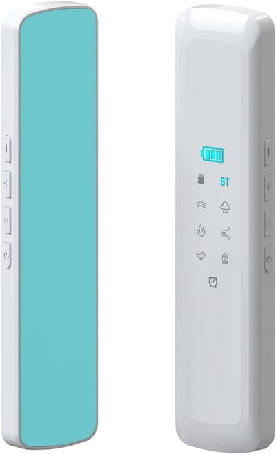 Een kussen met botgeleiding en een ingebouwde luidspreker, inclusief Bluetooth-witte ruisgenerator voor een betere nachtrust, geschikt voor lichte slapers, reizigers en mediteerders - wit.