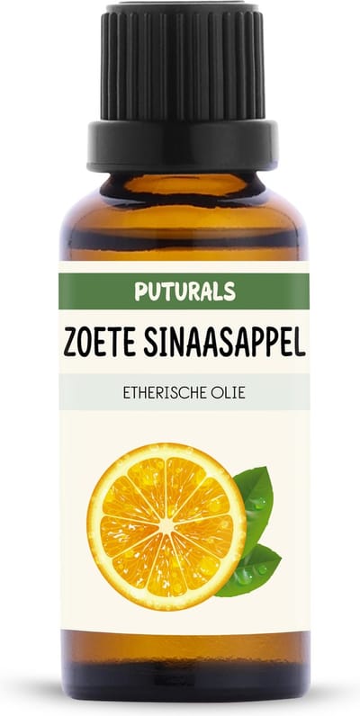 Puturals Sinaasappel Olie 100% Natuurlijk - 30ml - Puur en Vegan - Sinaasappel Etherische Olie voor Huid, Haar en Aromatherapie