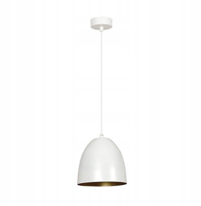Moderne hanglamp SYDNEY wit/goud E27 1-lichts