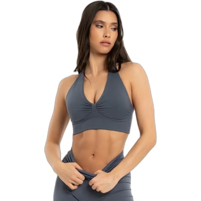 Dames halterbeha Gym Glamour Seamless open back