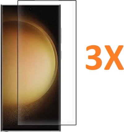 Volledige dekking Screenprotector Glas - Tempered Glass Screen Protector Geschikt voor: Samsung Galaxy S24 Ultra - 3x