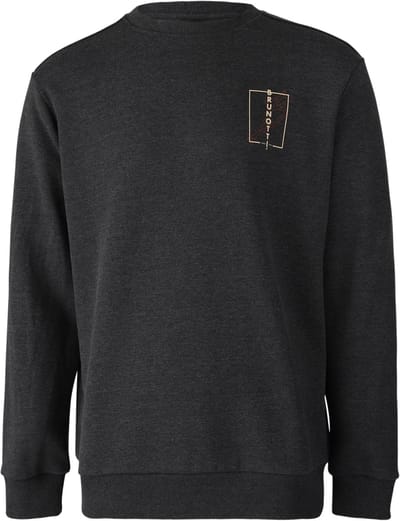 Brunotti - Naval Heren Sweater - Pirate Black - Crew Neck Trui - Regular Fit - S