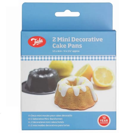 Mini Tulband Bakvorm, Set van 2 Stuks, 10 x 4 cm, Non-Stick - Tala | Everyday