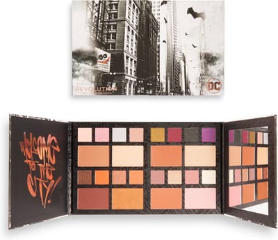 Makeup Revolution x DC - Large Eyeshadow Palette - Oogschaduw & Contour Palette - Groot - Gift - Cadeau - Batman - Gotham City