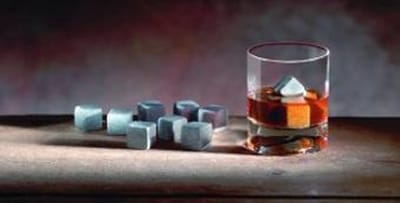 Whiskyset koelstenen/ijsblokjes uit speksteen (10 stuks) (Hukka Design Finland