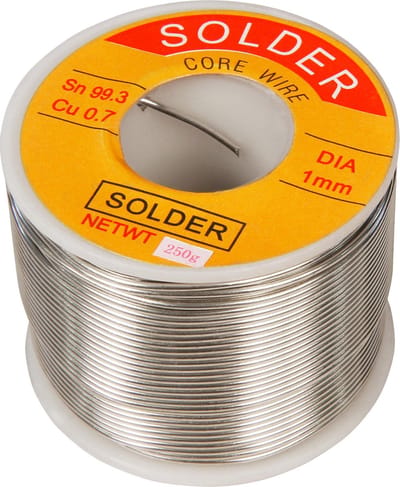 Soldeertin loodvrij met harskern - Flux 2% - Ø 1.0mm - 250gr op rol