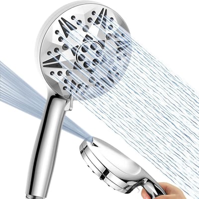 Dailygoods- Douchekop Hoge Druk - Handdouche met Slang - 10 Sprayinstellingen - Douchekop met Filter - Duurzaam ABS Materiaal - Voor Bad/Tegels/Schoonmaken