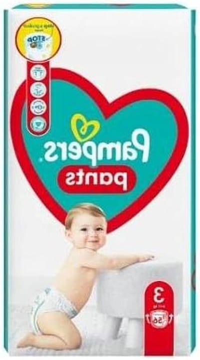 Luierbroekje - Baby luier - Baby verzorgen - Gemakkelijk aan en uit - Maat 3 56 stuks - Wit