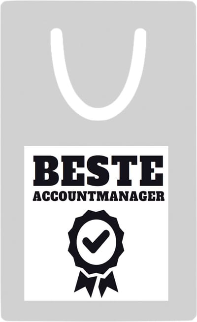 Hacebo® - Beste accountmanager metalen boekenlegger - Beste accountmanager - collega - welkom - afscheid Bladwijzer boekenleggers - 7.6 cm x 5cm