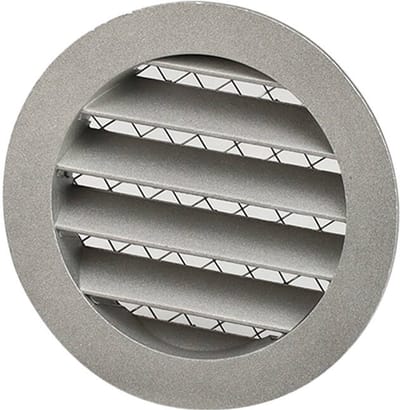 Muur rooster 315mm buitenlucht aluminium - EL-A-RLP315