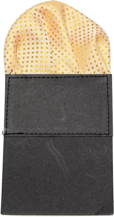 Zakdoeken Heren - Kostuum zakdoek - Stijlvol Accessoire - Voorgevouwen design - 5 stuks - Zwart