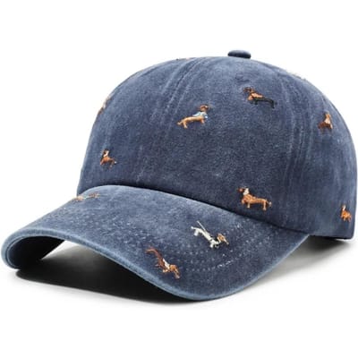 Casual Borduur Puppy Baseballpet Veelzijdig Ademend Zonbescherming Hoeden UV-bescherming Pet Voor Vrije Tijd Buiten gray