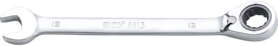 BGS Ratelring-steeksleutel omschakelbaar SW 13 mm - 6613