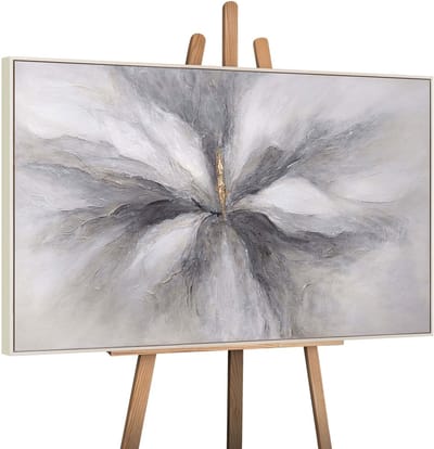 Canvas schilderij handgeschilderd golden moment abstract – YS-Art Gallery – Luxe wanddecoratie voor woonkamer – Modern schilderij voor slaapkamer en hal