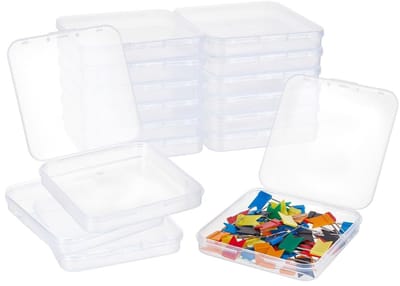 Dailygoods- Opbergcontainer 20 Stuks - Doorzichtige Opbergdoos - Opbergdoos met Deksels - Organizer voor Kralen/Sieraden - Compact en Praktisch - Efficiënt en Ruimtebesparend