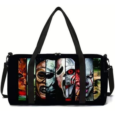 Klassiek Populair Nieuw Schedel 3D Geprint Grote Capaciteit Reistassen Vatvormige Crossbody Tas Buitensporttassen Sportschool Yoga Tas