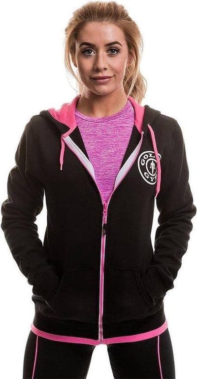 Gold's Gym Muscle Joe Premium Fleece Hoodie - Black - S