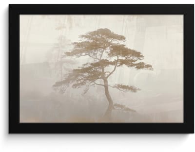 Poster in lijst - Fotolijst 30x20 cm - Posters - Boom - Oosterse stijl - Landschap - Posterlijst zwart - Decoratie - Wanddecoratie woonkamer - Muurdecoratie slaapkamer