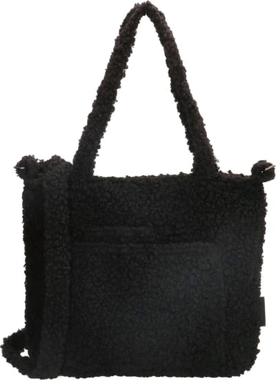 Beagles Navarra Crossbody Hand & Schoudertas Teddy Soft Trendy Bag - Zwart