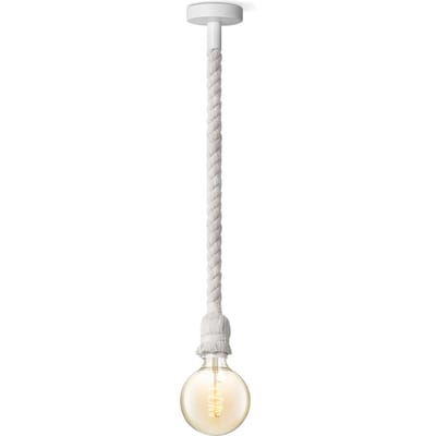 Home sweet home hanglamp Leonardo wit Spiral g125 - amber