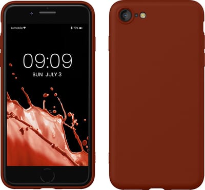 kwmobile telefoonhoesje geschikt voor Apple iPhone SE (2022) / iPhone SE (2020) / iPhone 8 / iPhone 7 - Hoesje voor smartphone - Back cover in spice rood