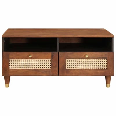 vidaXL - Salontafel - 80 - x - 54 - x - 40 - cm - Massief - Mango - Hout