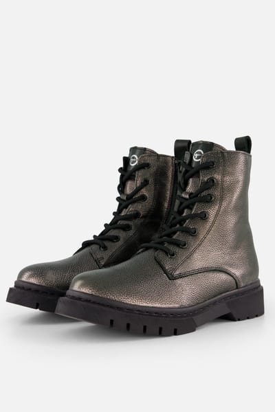 Tamaris Tamaris Veterboots zilver Textiel