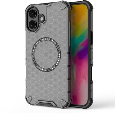 Solidenz HexArmor MagShield geschikt voor iPhone 16 Plus hoesje - Geschikt voor MagSafe - Zwart