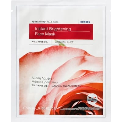 Korres Apothecary Wild Rose Doekmasker Maskers van stof Dames 20 ml
