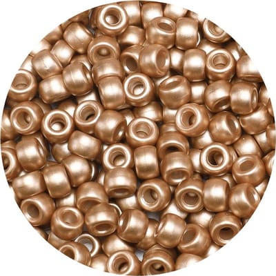 Assortiment van 1000 Pony Beads in Roze Goud voor Creatieve Projecten en Sieraden maken