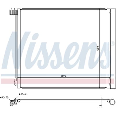 Condensator, airconditioning NISSENS 940339