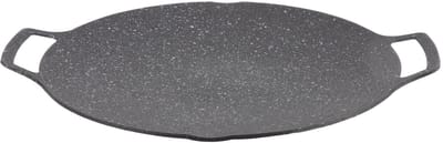 Dailygoods- Grillpan Rookloos - Draagbare BBQ Plaat - Antiaanbaklaag - Aluminium Kookplaat - Geschikt voor Vlees en Groenten - 30 cm - Barbecueplaat