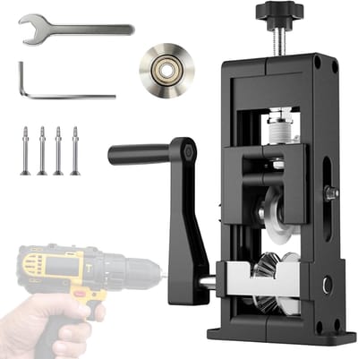 Thijox - Elektrische Kabelstripmachine, Kabelstripgereedschap voor Draden 1-25 mm, Verstelbare Staal/ABS Constructie, Handgreep Afneembaar, Ideaal voo