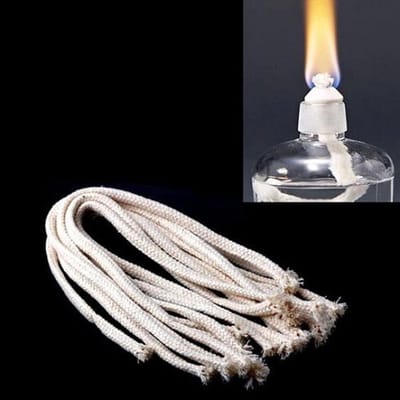 Knaak Olielamp Lont - Brander - Aansteeklont - Touw - Katoen - 50 cm - Diameter 5 mm - Set 10