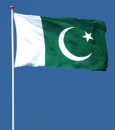 *** Grote Pakistaanse Vlag 90x150cm - Vlag Pakistan - Incl. Bevestigingsringen - Pakistan Flag - Originele Kleuren van Heble® ***