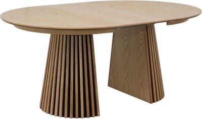 Giga Meubel Eettafel Svendborg - Uitschuifbaar Ø120-220cm - Naturel