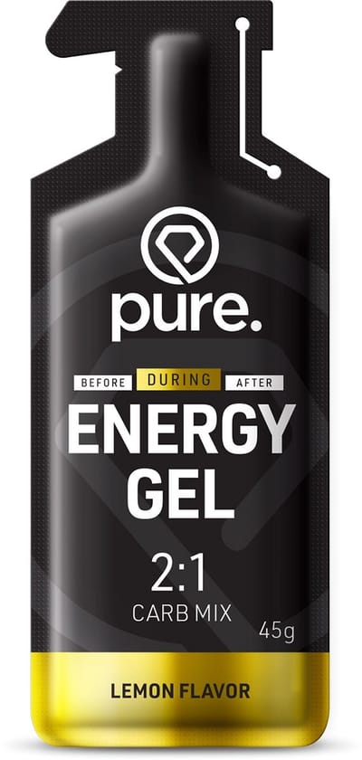 Pure. Energy Gel | 1 Zakje | Lemon | Extra Energie Voor Tijdens Je Workouts |