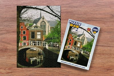Puzzel Brug - Leiden - Planten - Legpuzzel - Puzzel 500 stukjes
