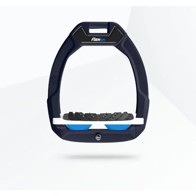 Veiligheidsstijgers Paardrijden Ingelend Ultra Grip Groen/Wit/Blauw Flex-On Safe-On