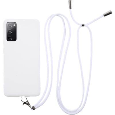 Mocaa Samsung Galaxy S20 FE Telefoonhoesje met Koord Wit
