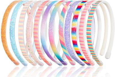 12 stuks glitter haarband, modieuze glitter haarbanden voor dames, haarbanden glitter meisjes, schattige glitter haarband, dagelijkse bling haaraccessoires voor feestjes, fotorekwisieten