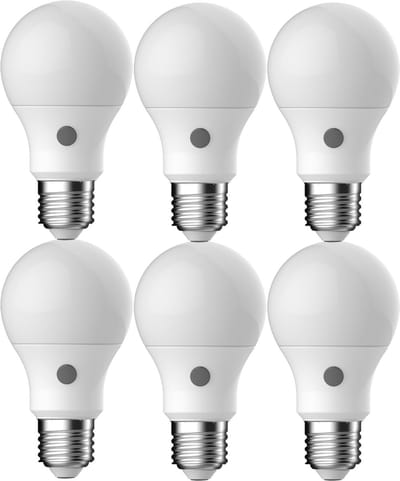 Energetic E27 LED Lamp met Dag/Nacht Sensor - 8.8W 2700K 806lm 230V - LED Verlichting - LEDBulb A60 - Warm Wit - Per doos à 6 stuks